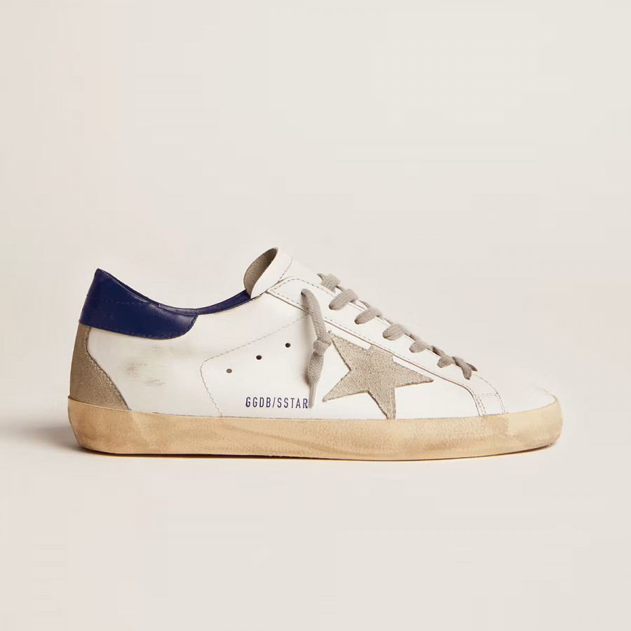 Golden Goose Super Star / Blue hell tab / Синяя пятка