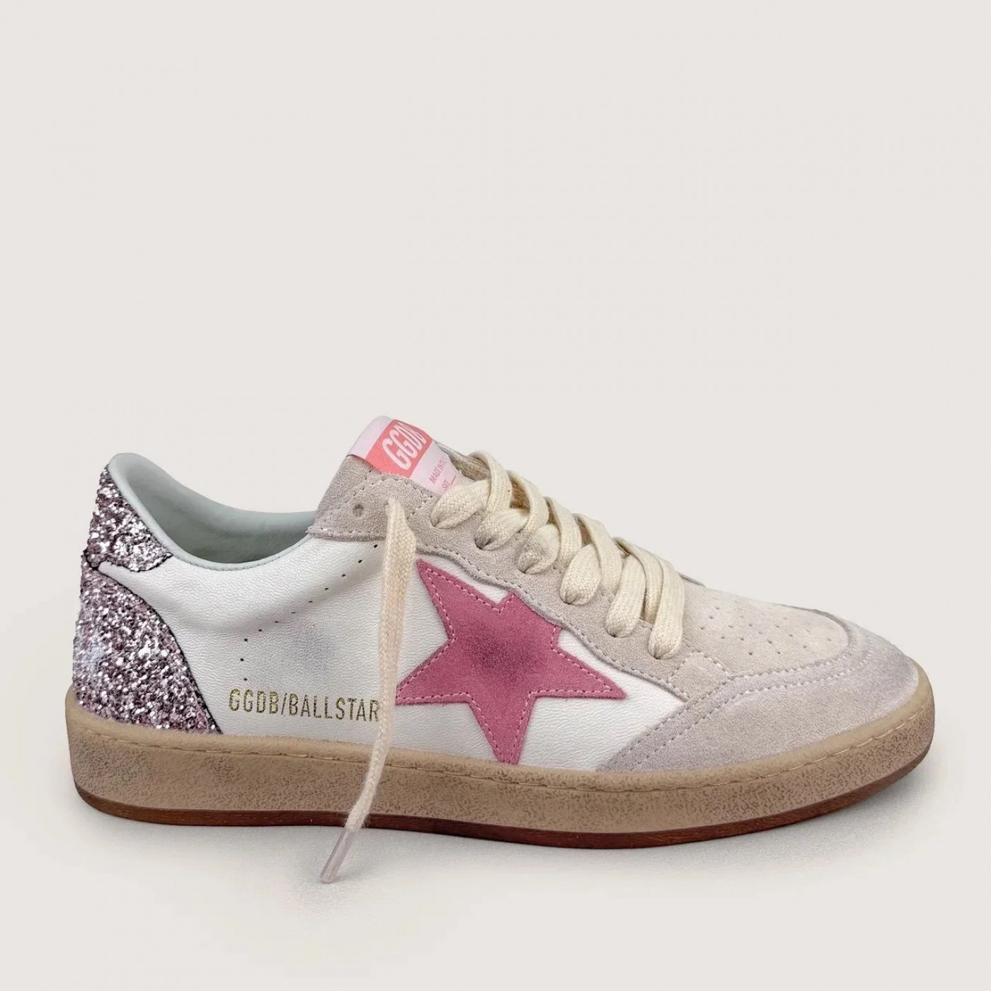 Golden Goose Ball Star / Розовая звезда / розовая пятка