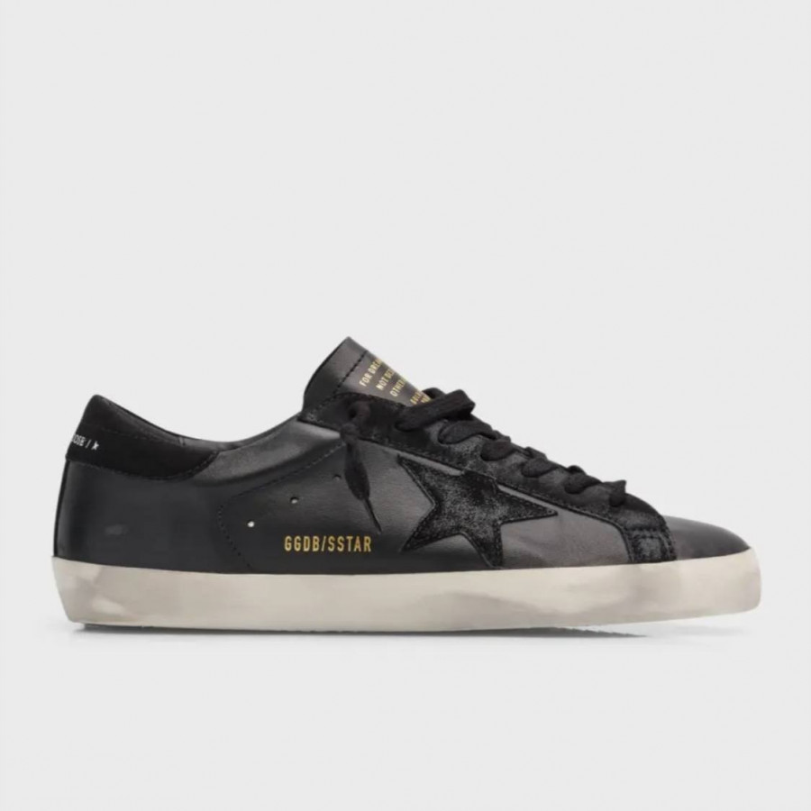 Golden Goose Super Star / Black-suede star Men / Черн-зам зв муж