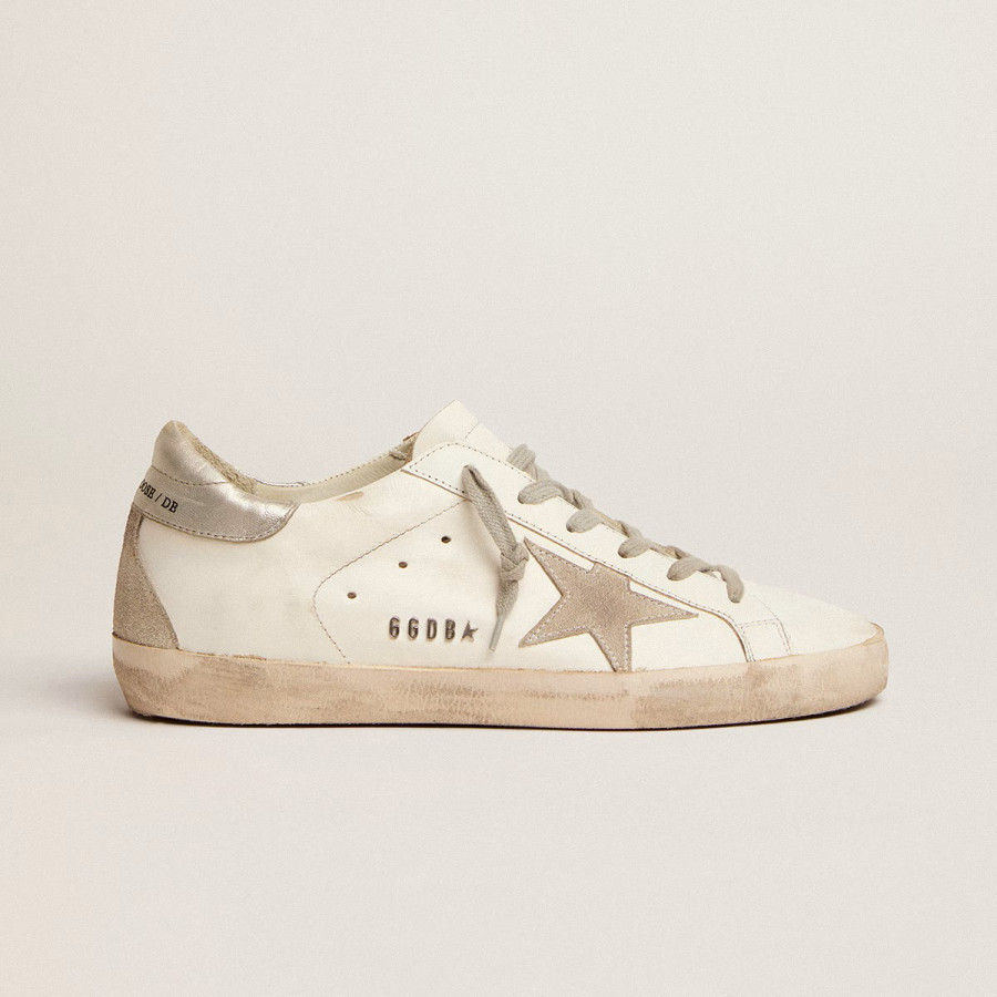 Golden Goose Super Star / Silver heel tab / Серебро пятка