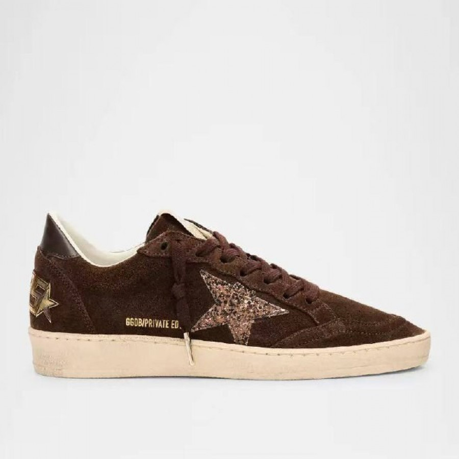 Golden Goose Ball Star / Замша коричневая